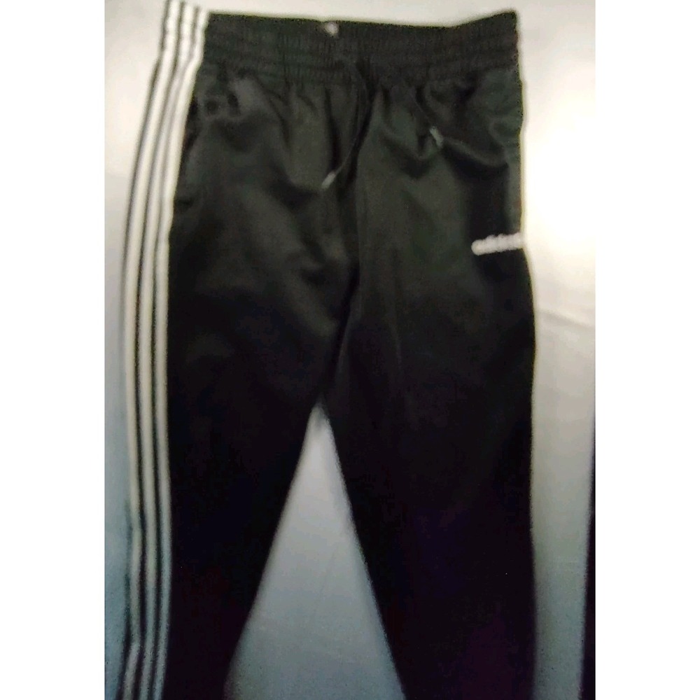 Men Adidas 3-Syripes Tricot Track Pants Size‎ Large Black